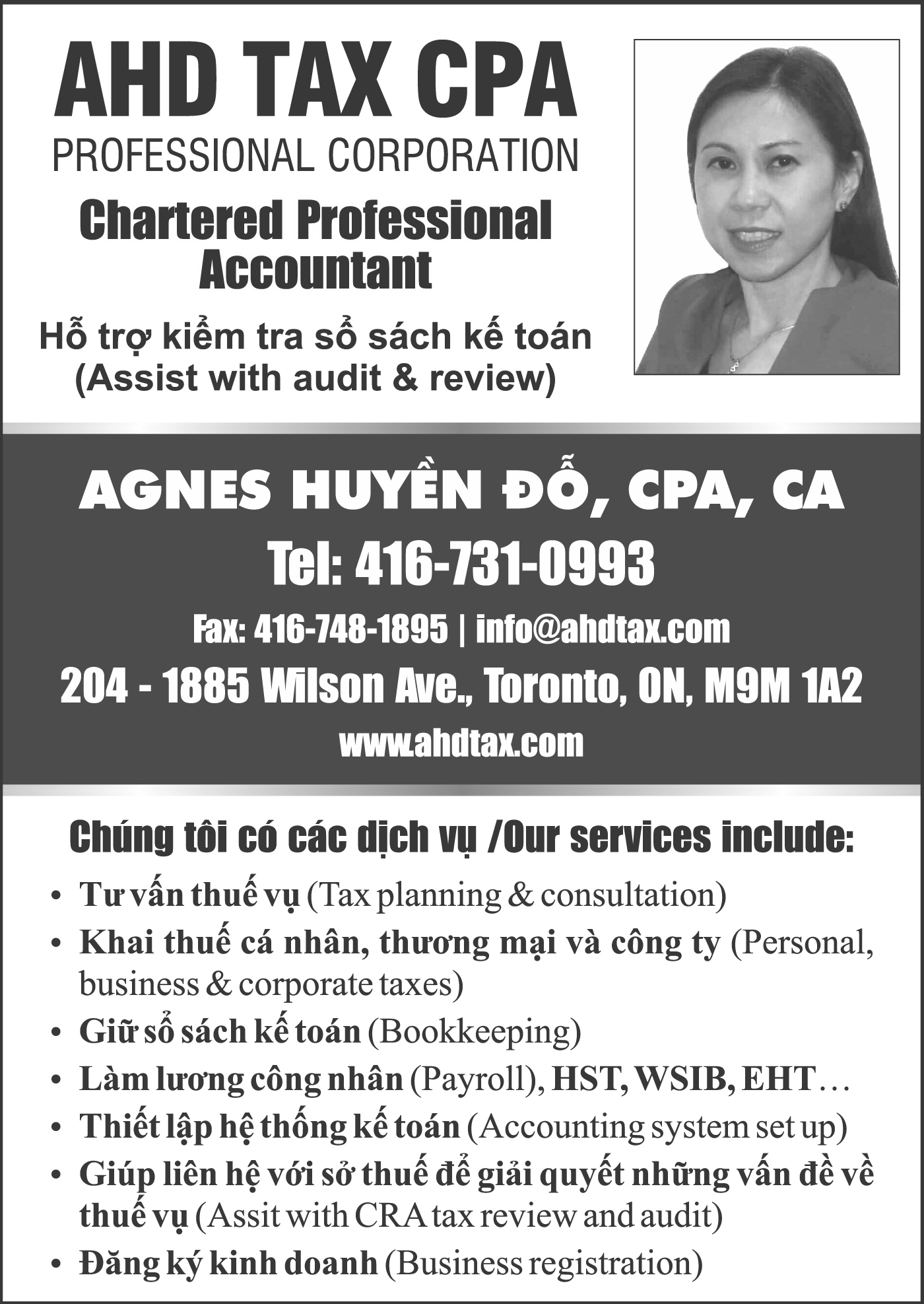 Agnes Huyen Do - Chartered Professional Accountant